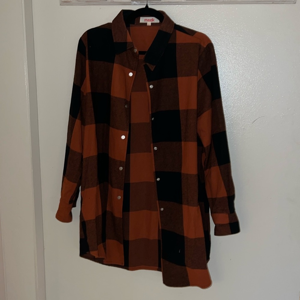 MAZIK Long Flannel Size L